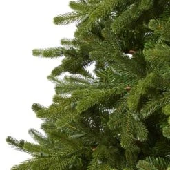 7.5 Ft. Pre-Lit Washington Fir Artificial Christmas Tree With 600 Clear Lights -Holiday Glow Store nearly natural pre lit christmas trees t1853 44 1000