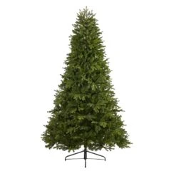 7.5 Ft. Pre-Lit Washington Fir Artificial Christmas Tree With 600 Clear Lights -Holiday Glow Store nearly natural pre lit christmas trees t1853 4f 1000