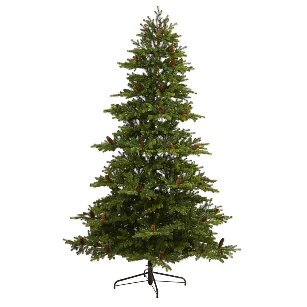7.5 Ft. Pre-Lit Yukon Mountain Fir Artificial Christmas Tree With 600 Clear Lights, Pine Cones 7 7.5 Ft. Pre-Lit Yukon Mountain Fir Artificial Christmas Tree With 600 Clear Lights, Pine Cones - Image 5