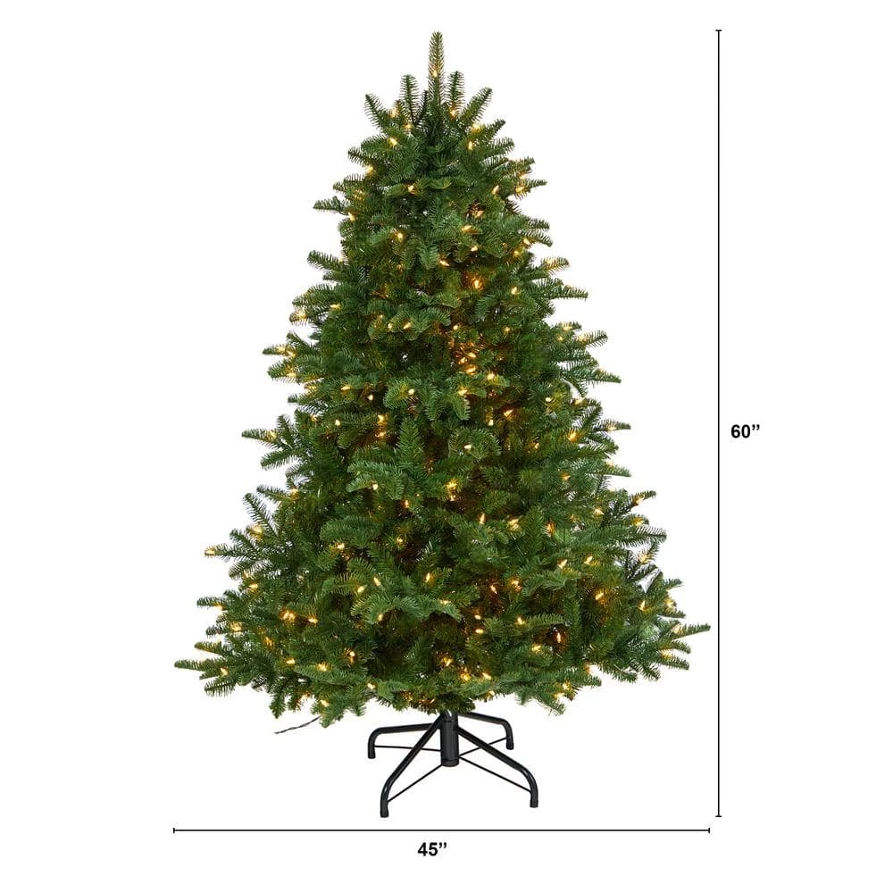 5 Ft. South Carolina Spruce Artificial Christmas Tree With 300 White Warm Lights And 1370 Bendable Branches 4 5 Ft. South Carolina Spruce Artificial Christmas Tree With 300 White Warm Lights And 1370 Bendable Branches - Image 2