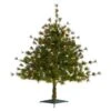3 Ft. Colorado Mountain Pine Artificial Christmas Tree With 50 Clear Lights, 171 Bendable Branches And Pine Cones