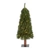 3 Ft. Pre-Lit Grand Alpine Artificial Christmas Tree With 50 Clear Lights On A Natural Trunk -Holiday Glow Store nearly natural pre lit christmas trees t1943 64 1000