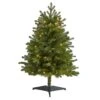 3 Ft. Pre-Lit Washington Fir Artificial Christmas Tree With 50 Clear Lights -Holiday Glow Store nearly natural pre lit christmas trees t1963 64 1000