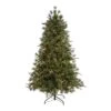 6 Ft. Pre-Lit Snowed Tipped Clermont Mixed Pine Artificial Christmas Tree With 250 Clear LED Lights, Pine Cones -Holiday Glow Store nearly natural pre lit christmas trees t1998 64 1000