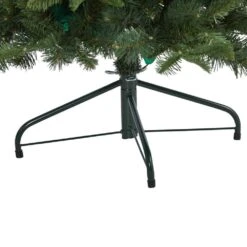 4 Ft. Green Pre-Lit LED Grand Teton Spruce Flat Back Artificial Christmas Tree With 90 Clear Lights -Holiday Glow Store nearly natural pre lit christmas trees t1999 fa 1000