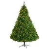 8 Ft. LED West Virginia Full Bodied Mixed Pine Artificial Christmas Tree With 700 Clear Lights And Pine Cones -Holiday Glow Store nearly natural pre lit christmas trees t3052 64 1000
