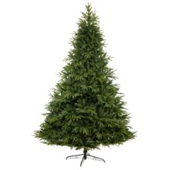 9 Ft. Colorado Mountain Fir Natural Look Artificial Christmas Tree With 900 Multi LED Lights And 4600 Bendable Branches -Holiday Glow Store nearly natural pre lit christmas trees t3260 4f 1000