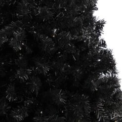 4 Ft. Black Artificial Christmas Tree With 170 Clear LED Lights -Holiday Glow Store nearly natural pre lit christmas trees t3263 44 1000