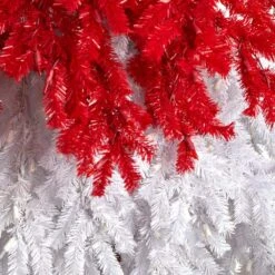 9 Ft. LED Holiday Red Santa Hat Artificial Christmas Tree With 600-Lights And 1992 Bendable Branches -Holiday Glow Store nearly natural pre lit christmas trees t3275 44 1000