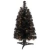 2 Ft. Black Artificial Christmas Tree With 35 LED Lights And 72 Bendable Branches -Holiday Glow Store nearly natural pre lit christmas trees t3301 64 1000
