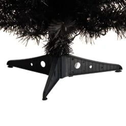 2 Ft. Black Artificial Christmas Tree With 35 LED Lights And 72 Bendable Branches -Holiday Glow Store nearly natural pre lit christmas trees t3301 fa 1000