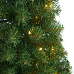 3 Ft. Green Artificial Christmas Tree With 50 LED Lights And 118 Bendable Branches -Holiday Glow Store nearly natural pre lit christmas trees t3304 1f 1000