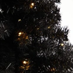 3 Ft. Black Artificial Christmas Tree With 50 LED Lights And 118 Bendable Branches 15 3 Ft. Black Artificial Christmas Tree With 50 LED Lights And 118 Bendable Branches -Holiday Glow Store nearly natural pre lit christmas trees t3305 1f 1000