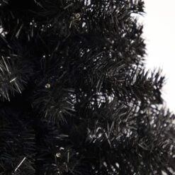 3 Ft. Black Artificial Christmas Tree With 50 LED Lights And 118 Bendable Branches 16 3 Ft. Black Artificial Christmas Tree With 50 LED Lights And 118 Bendable Branches -Holiday Glow Store nearly natural pre lit christmas trees t3305 44 1000