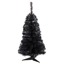 3 Ft. Black Artificial Christmas Tree With 50 LED Lights And 118 Bendable Branches 14 3 Ft. Black Artificial Christmas Tree With 50 LED Lights And 118 Bendable Branches -Holiday Glow Store nearly natural pre lit christmas trees t3305 4f 1000