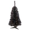 3 Ft. Black Artificial Christmas Tree With 50 LED Lights And 118 Bendable Branches