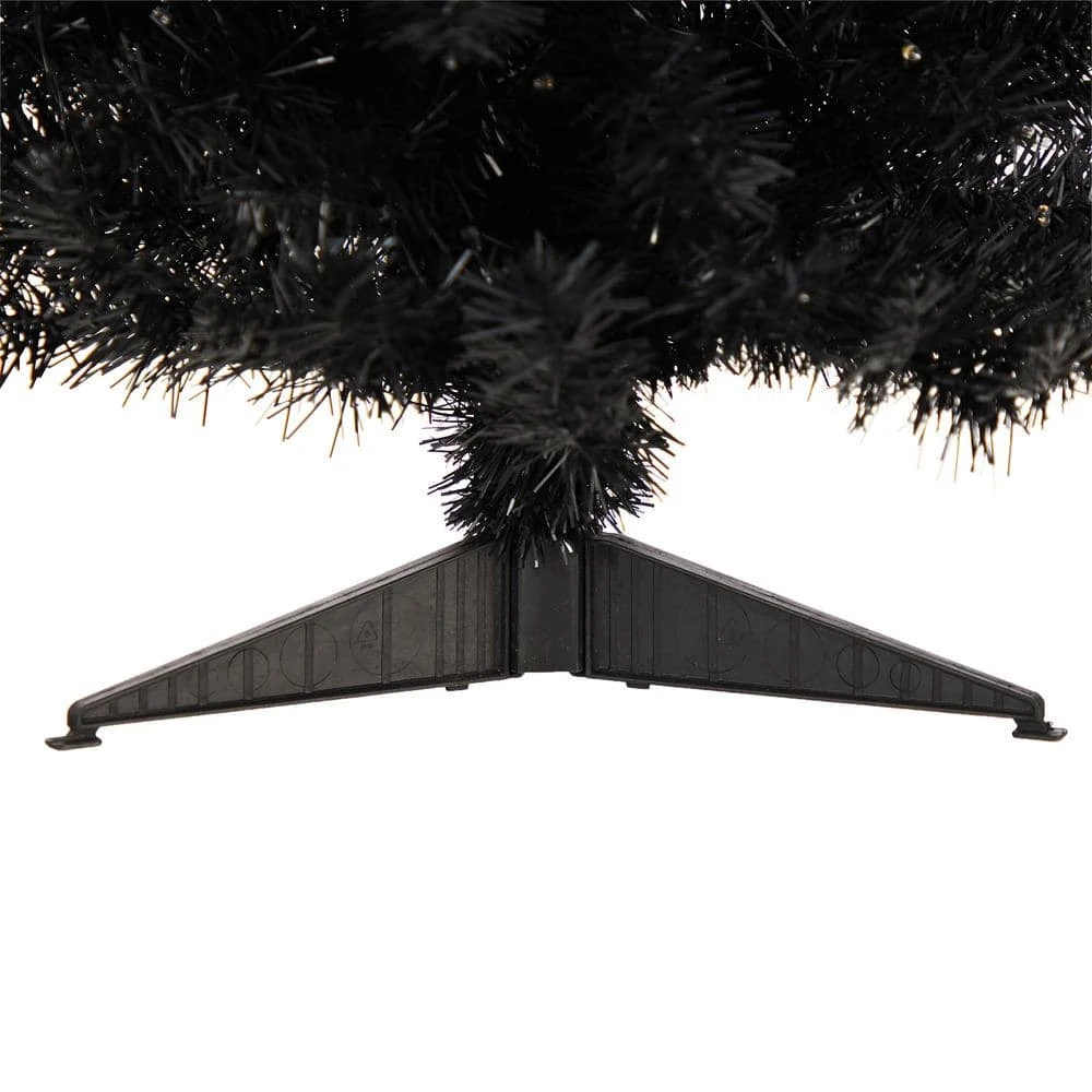 3 Ft. Black Artificial Christmas Tree With 50 LED Lights And 118 Bendable Branches 9 3 Ft. Black Artificial Christmas Tree With 50 LED Lights And 118 Bendable Branches - Image 7