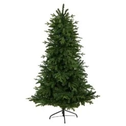 6 Ft. Montreal Spruce Artificial Christmas Tree With 450 Warm White LED Lights And 1029 Bendable Branches -Holiday Glow Store nearly natural pre lit christmas trees t3321 4f 1000