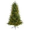 6 Ft. Montreal Spruce Artificial Christmas Tree With 450 Warm White LED Lights And 1029 Bendable Branches -Holiday Glow Store nearly natural pre lit christmas trees t3321 64 1000