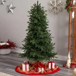 6 Ft. Montreal Spruce Artificial Christmas Tree With 450 Warm White LED Lights And 1029 Bendable Branches -Holiday Glow Store nearly natural pre lit christmas trees t3321 76 1000