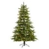7 Ft. Montreal Spruce Artificial Christmas Tree With 650 Warm White LED Lights And 1575 Bendable Branches -Holiday Glow Store nearly natural pre lit christmas trees t3322 64 1000
