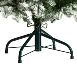 4 Ft. Flocked North Carolina Fir Artificial Christmas Tree With 250 Warm White Lights And 779 Bendable Branches 15 4 Ft. Flocked North Carolina Fir Artificial Christmas Tree With 250 Warm White Lights And 779 Bendable Branches -Holiday Glow Store nearly natural pre lit christmas trees t3334 fa 1000