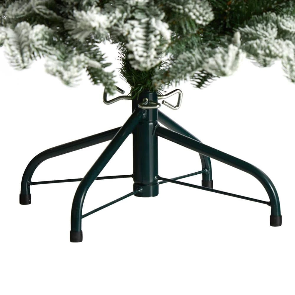 4 Ft. Flocked North Carolina Fir Artificial Christmas Tree With 250 Warm White Lights And 779 Bendable Branches 8 4 Ft. Flocked North Carolina Fir Artificial Christmas Tree With 250 Warm White Lights And 779 Bendable Branches - Image 6