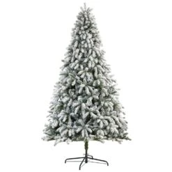 9 Ft. Flocked South Carolina Spruce Artificial Christmas Tree With 850 Clear Lights And 2329 Bendable Branches 12 9 Ft. Flocked South Carolina Spruce Artificial Christmas Tree With 850 Clear Lights And 2329 Bendable Branches -Holiday Glow Store nearly natural pre lit christmas trees t3336 4f 1000