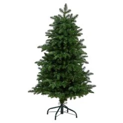 4 Ft. South Carolina Fir Artificial Christmas Tree With 250 Clear Lights And 752 Bendable Branches -Holiday Glow Store nearly natural pre lit christmas trees t3345 4f 1000