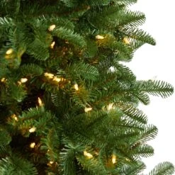 7 Ft. South Carolina Fir Artificial Christmas Tree With 550 Clear Lights And 2078 Bendable Branches -Holiday Glow Store nearly natural pre lit christmas trees t3346 1f 1000