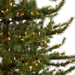 9 Ft. Vancouver Mountain Pine Artificial Christmas Tree With 750 Clear Lights And 2583 Bendable Branches -Holiday Glow Store nearly natural pre lit christmas trees t3352 1f 1000