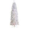 7 Ft. White Pre-Lit LED Slim Artificial Christmas Tree With 300 Warm White Lights 2 7 Ft. White Pre-Lit LED Slim Artificial Christmas Tree With 300 Warm White Lights -Holiday Glow Store nearly natural pre lit christmas trees t3361 64 1000