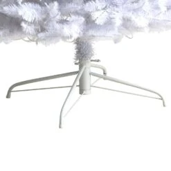 9 Ft. White Pre-Lit LED Slim Artificial Christmas Tree With 600 Warm White Lights 19 9 Ft. White Pre-Lit LED Slim Artificial Christmas Tree With 600 Warm White Lights -Holiday Glow Store nearly natural pre lit christmas trees t3363 fa 1000