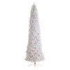 12 Ft. White Pre-Lit LED Slim Artificial Christmas Tree With 1100 Warm White Lights -Holiday Glow Store nearly natural pre lit christmas trees t3366 64 1000