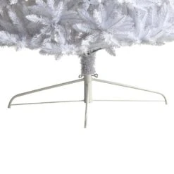 12 Ft. White Pre-Lit LED Slim Artificial Christmas Tree With 1100 Warm White Lights -Holiday Glow Store nearly natural pre lit christmas trees t3366 fa 1000