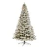10 Ft. Flocked Vermont Mixed Pine Artificial Christmas Tree With 800 LED Lights And 2200 Bendable Branches -Holiday Glow Store nearly natural pre lit christmas trees t3387 64 1000