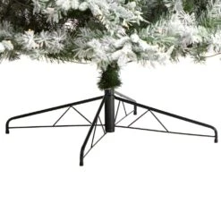 10 Ft. Flocked Vermont Mixed Pine Artificial Christmas Tree With 800 LED Lights And 2200 Bendable Branches -Holiday Glow Store nearly natural pre lit christmas trees t3387 fa 1000