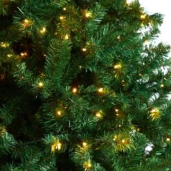 9 Ft. Northern Tip Artificial Christmas Tree With 650 Clear LED Lights And 1860 Bendable Branches -Holiday Glow Store nearly natural pre lit christmas trees t3388 1f 1000