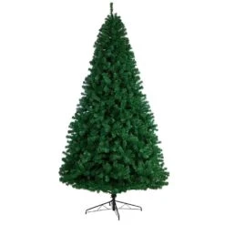 9 Ft. Northern Tip Artificial Christmas Tree With 650 Clear LED Lights And 1860 Bendable Branches -Holiday Glow Store nearly natural pre lit christmas trees t3388 4f 1000