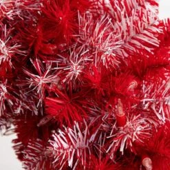 30 In. Pre-Lit Candy Cane Artificial Christmas Tree With 100 Micro LED Lights -Holiday Glow Store nearly natural pre lit christmas trees t4702 44 1000