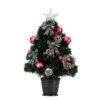 24 In. Pre-Lit Fiber Optic Cosmopolitan Star Topped Artificial Christmas Tree With Decorative Planter 1 24 In. Pre-Lit Fiber Optic Cosmopolitan Star Topped Artificial Christmas Tree With Decorative Planter -Holiday Glow Store nearly natural pre lit christmas trees t4749 64 1000
