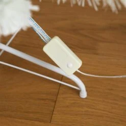 6 Ft. Pre-Lit Fiber Optic White Artificial Christmas Tree With Star Tree Topper -Holiday Glow Store nearly natural pre lit christmas trees t4770 44 1000