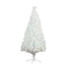 6 Ft. Pre-Lit Fiber Optic White Artificial Christmas Tree With Star Tree Topper -Holiday Glow Store nearly natural pre lit christmas trees t4770 64 1000