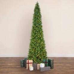 14 Ft. Pre-Lit Slim Green Mountain Pine ArtificialChristmas Tree With 1600 Warm White LED Lights And 4660 Branches 15 14 Ft. Pre-Lit Slim Green Mountain Pine ArtificialChristmas Tree With 1600 Warm White LED Lights And 4660 Branches -Holiday Glow Store nearly natural pre lit christmas trees t4780 31 1000