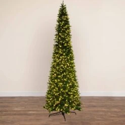 14 Ft. Pre-Lit Slim Green Mountain Pine ArtificialChristmas Tree With 1600 Warm White LED Lights And 4660 Branches 14 14 Ft. Pre-Lit Slim Green Mountain Pine ArtificialChristmas Tree With 1600 Warm White LED Lights And 4660 Branches -Holiday Glow Store nearly natural pre lit christmas trees t4780 d4 1000