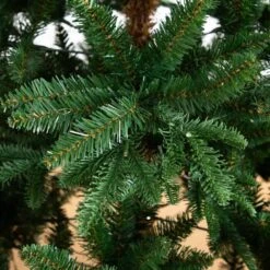 6 Ft. Pre-Lit Artificial Idaho Mixed Fir Christmas Tree With 130 Warm White LED Lights -Holiday Glow Store nearly natural pre lit christmas trees t4791 4f 1000