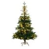 6 Ft. Pre-Lit Artificial Idaho Mixed Fir Christmas Tree With 130 Warm White LED Lights -Holiday Glow Store nearly natural pre lit christmas trees t4791 64 1000