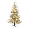 6 Ft. Pre-Lit Flocked Woodland Fir Artificial Christmas Tree With 150 Warm White LED Lights 1 6 Ft. Pre-Lit Flocked Woodland Fir Artificial Christmas Tree With 150 Warm White LED Lights -Holiday Glow Store nearly natural pre lit christmas trees t4792 64 1000