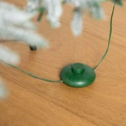 7 Ft. Pre-Lit Flocked Woodland Fir Artificial Christmas Tree With 200 Warm White LED Lights -Holiday Glow Store nearly natural pre lit christmas trees t4793 66 1000