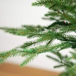 6 Ft. Pre-Lit Faux Natural Fresh Cut Fir Xmas Tree W/Instant Connect Technology & 230 Color Changing LED Dewdrop Lights -Holiday Glow Store nearly natural pre lit christmas trees t4801 1f 1000